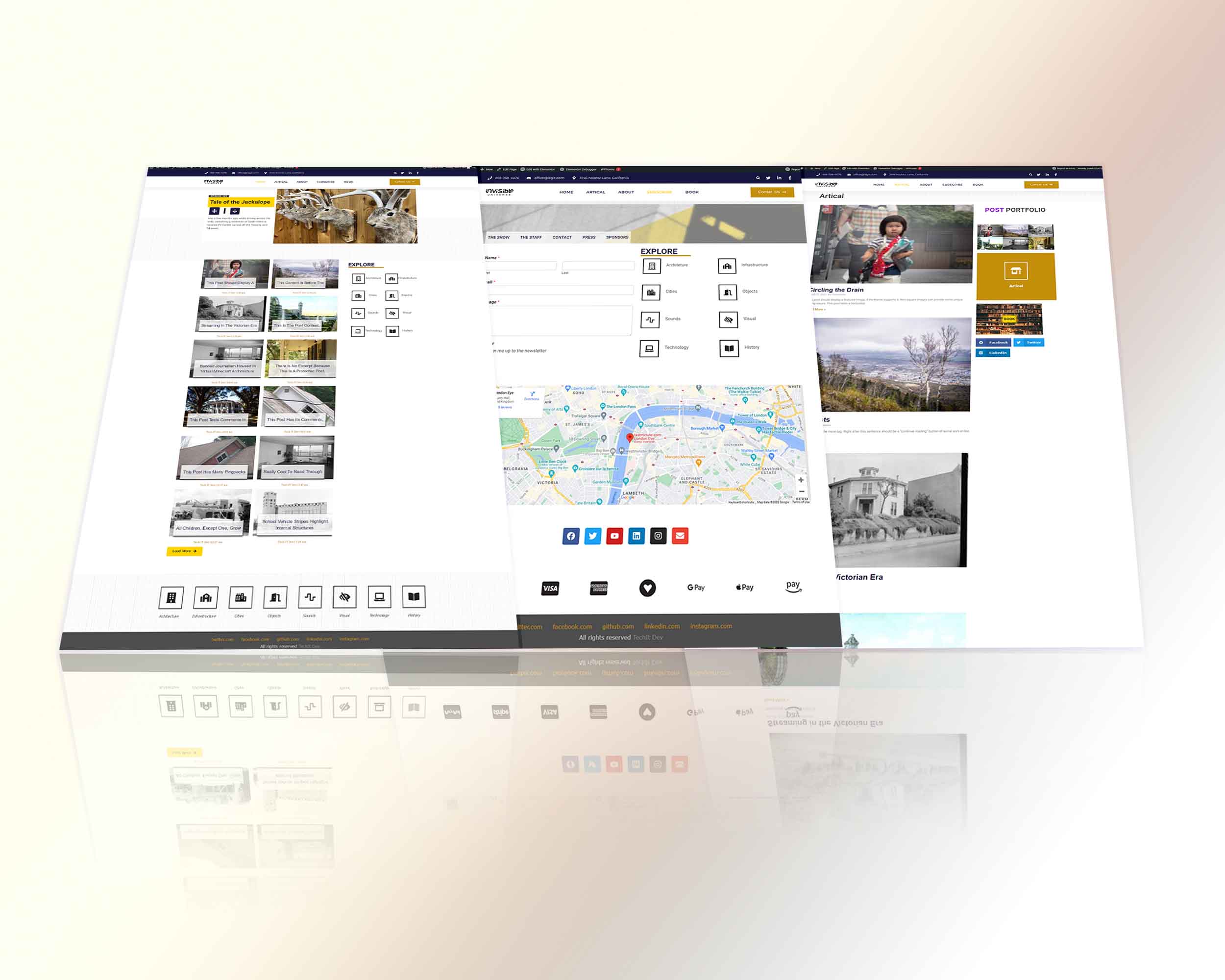 Blog website invisible