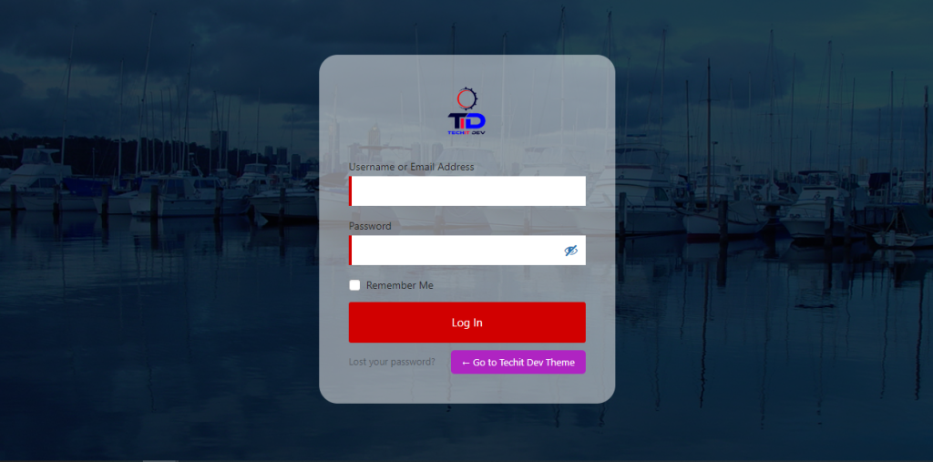TID Custom Login Page