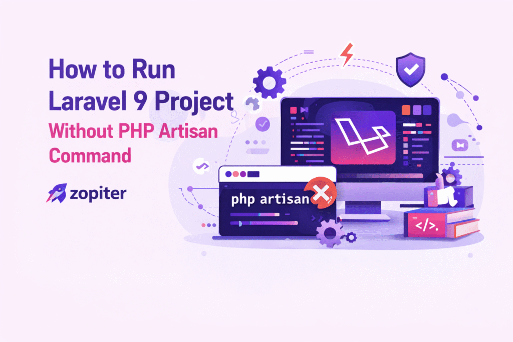 How to run Laravel 9 Project without PHP artisan command on localhost